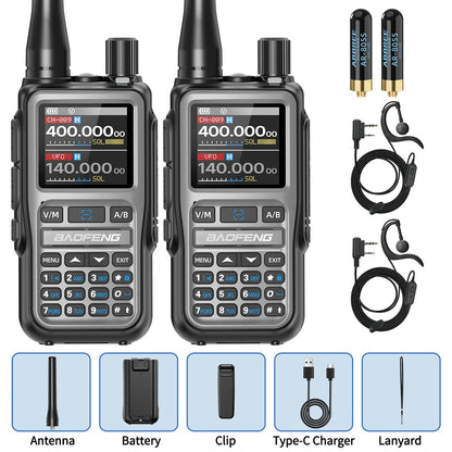 BAOFENG UV-5R Mini Walkie Talkie Multi Band Bluetooth Programming Wireless Copy Frequency 999CH AM FM Long Range Two Way Radio