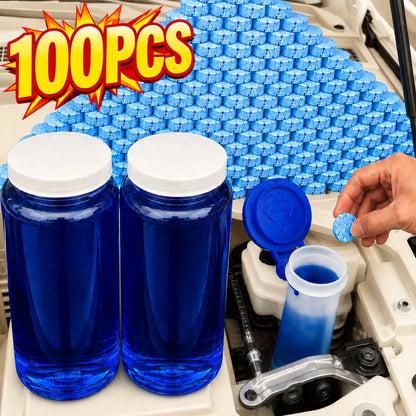 Solid Cleaner Car Windscreen Cleaner Effervescent Tablet Auto Wiper Glass Solid Cleaning Concentrated Tablets Detergent