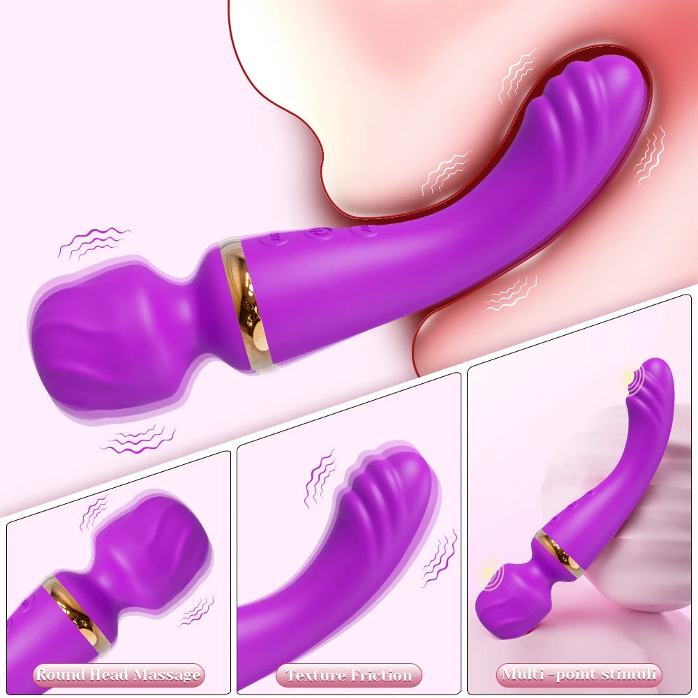 Powerful Ava Bar Vibrator Wand Dildos Sex Toys for Woman Dual Motor Clit G-Spot Clitoris Stimulator Vibrators Sex Toy for Couple