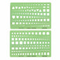 Jewelry Design Template Diamond Gemstone Drafting Ruler Kit Formwork Rulers Professional Designer Tools Supplies T-777-1 T-777-2