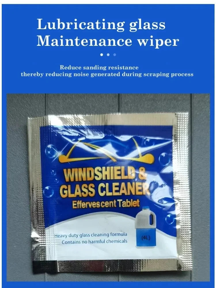 ISGTDRM Solid Cleaner Car Windscreen Cleaner Effervescent Tablet Auto Wiper Glass Solid Cleaning Concentrated Tablets Detergent