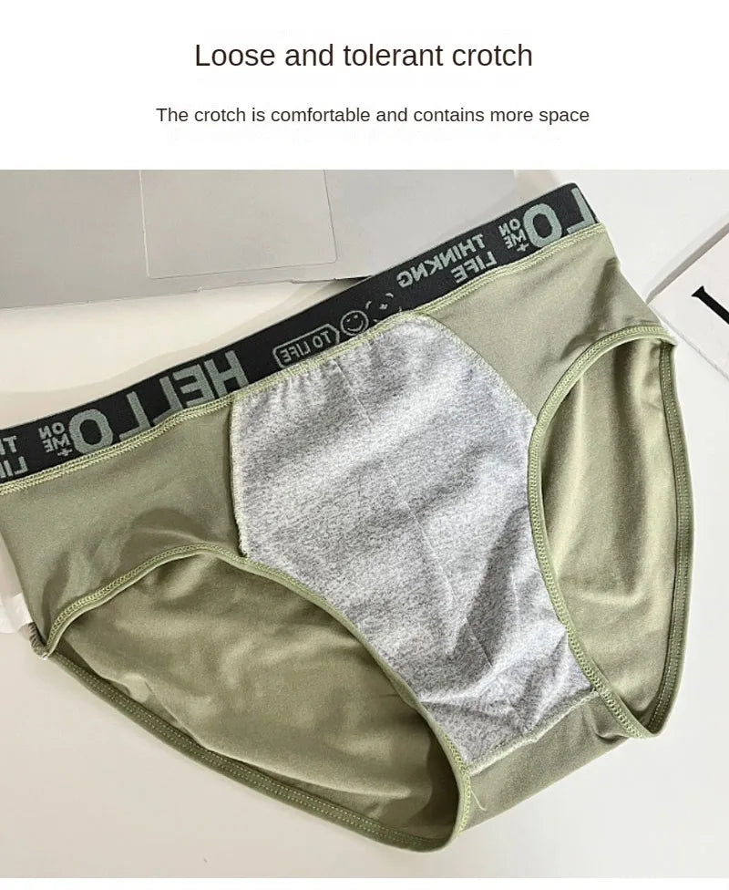 3Pcs/Lot Men's Underpants Soft Men Panties Sports Personality Boxers Breathable Large Size Panties Briefs for Men Underwears