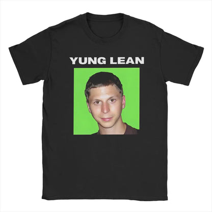 Yung Lean Michael Cera Meme T-Shirt Men Leisure Cotton Tee Shirt O Neck Short Sleeve T Shirt Gift Idea Clothing