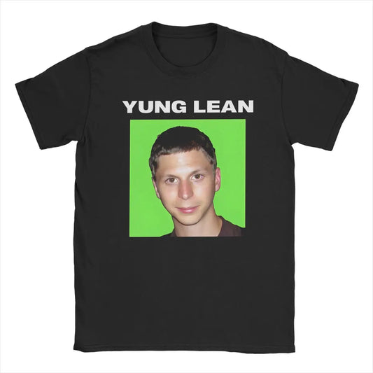 Yung Lean Michael Cera Meme T-Shirt Men Leisure Cotton Tee Shirt O Neck Short Sleeve T Shirt Gift Idea Clothing