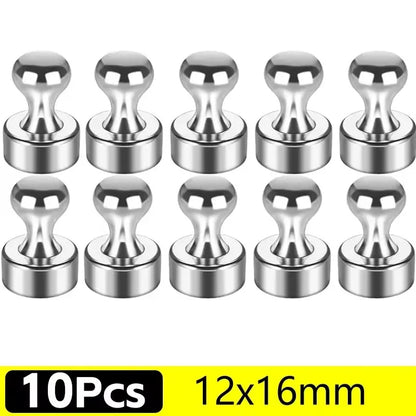 50/1Pcs Metal Strong Magnetic Pushpins Magnets Pin Whiteboard Fridge Thumbtack Power Magnet Sheets Push Pins for Office School