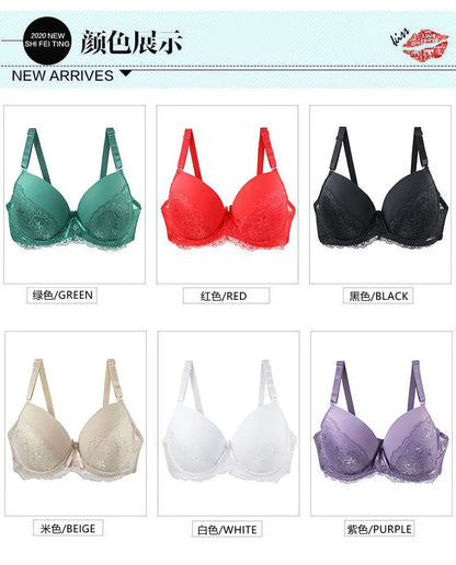 DaiNaFang Push Up Breathable Bras Bow 34/75 36/80 38/85 40/90 42/95 44/100 BCDE Cup Underwear For Women Plus Size Lingerie