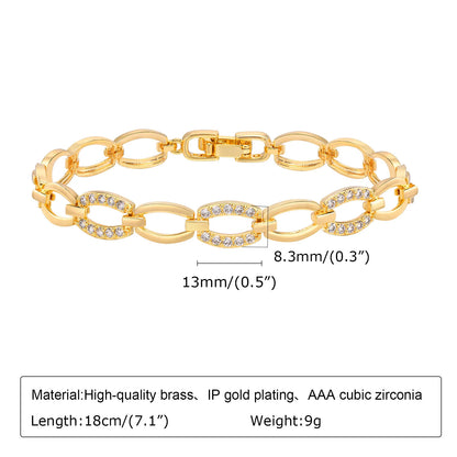 Women Stainless Steel Chain Bracelet,18K Gold Plated Twist Paperclip Adjustable Link Bracelet,Chunky Stackable Layered Jewelry