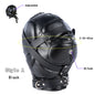 Erotic Fetish Costumes of Leather Bdsm Bondage Hood Mask with Mouth Hole for Couples Adults Slave Rolplay Flirting Games