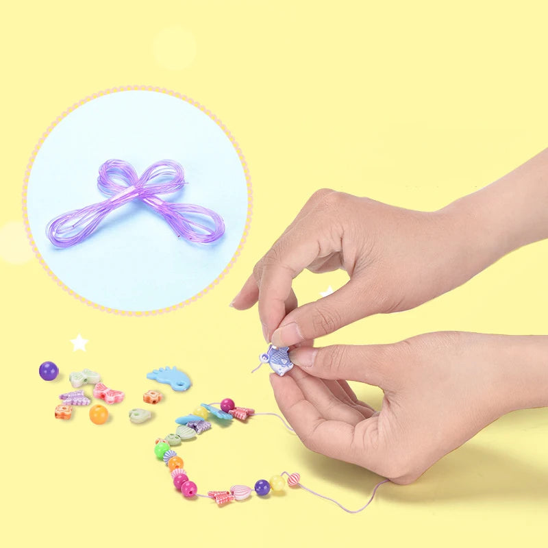 Creative DIY Handmade Pop Beads Toy Accessory Set Girl Jewelry Necklace & Bracelet Crafts Toys Education kids Birthday Gifts