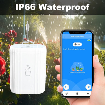 WiFi Smart Life Automatic Drip Irrigation System Kit Garden Irrigation Controller Plant Phone APP Control Watering Timer Device