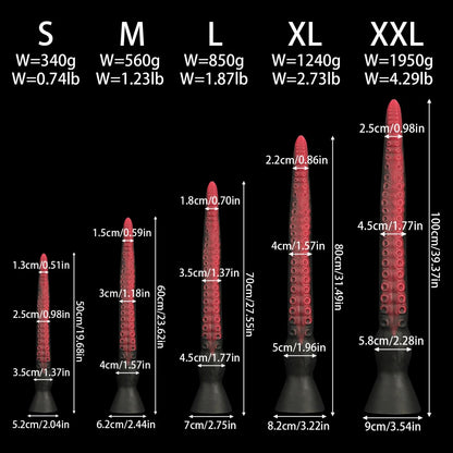 50-100cm Super Long Anal Whip Octopus Anal Plug Silicone Suction Cup Bdsm Buttplug Dilatdor Anal Xxl Sex Toys Women Men Sex Shop