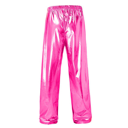 2026 Men's Blue Shiny Trousers, Fashion Casual Pants, Gold Red Green Silver Available, Size S,M,L,XL,XXL,3XL