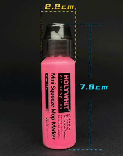 20ml Mini Graffiti Flow Pen Paint Signature Pen Round Tip Waterproof Marker With Ink Art Supplies Fluorescent Painting Writing