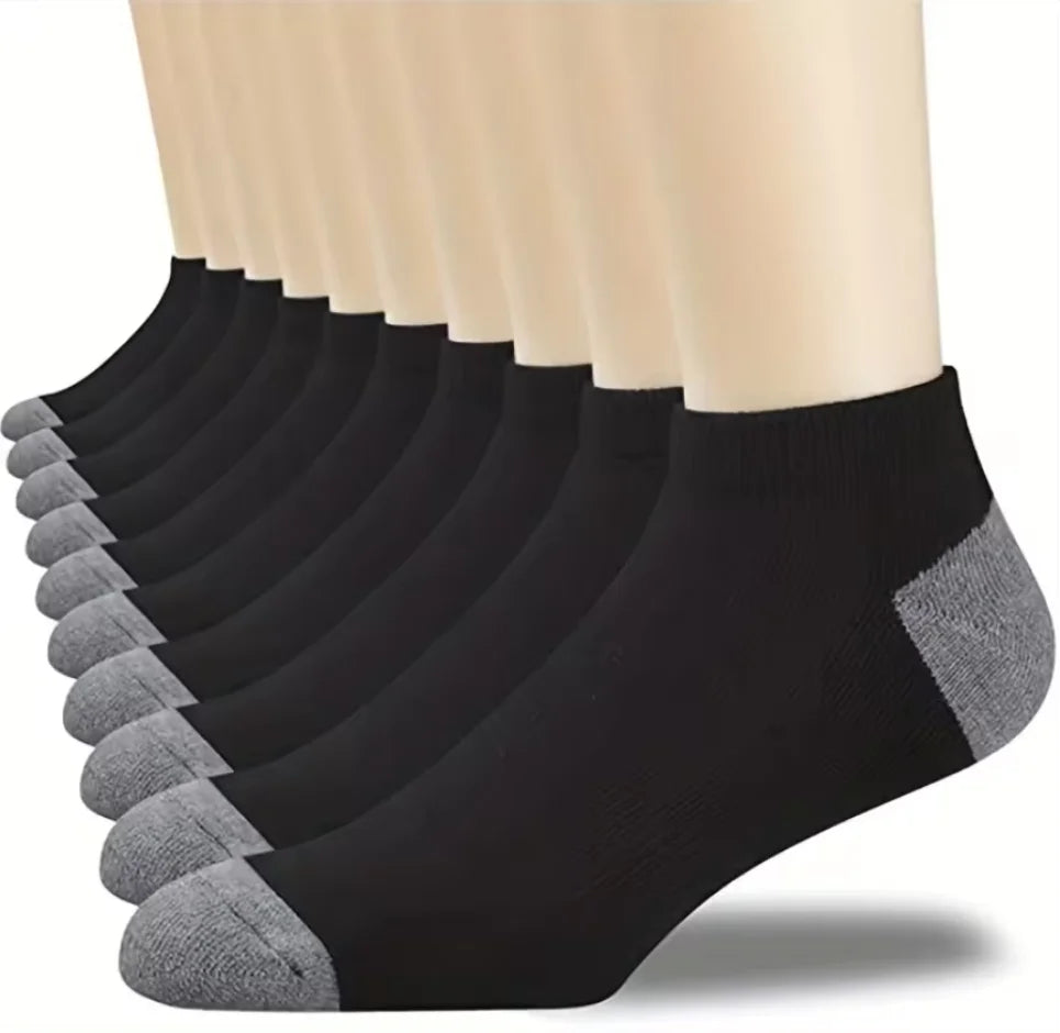 5 Pairs Socks MEN'S Mid-calf Spring and Autumn Sports Sweat Anti-odor MEN'S Socks Thin Sports Socks