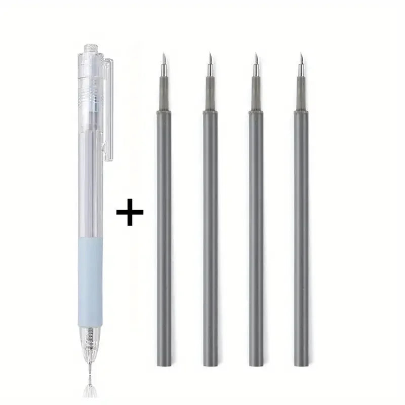 1+4PCS/5PCS Pen Knife Mini Pressing Engraving Pen Ins Mini Account Sticker Art Knife Paper Art Knife Pen Cutting Paper Knife