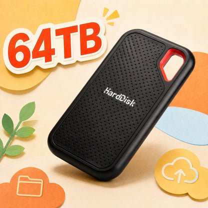 Mini Size External Hard Drive Stable Reading Writing Solid State Drive Data Saving Hard Disk For Study Work File Organizing