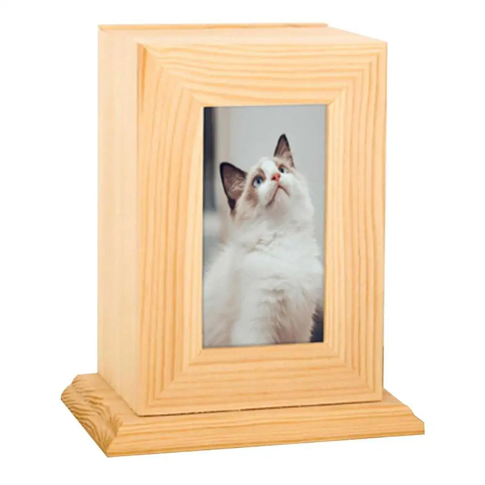 Pet Urns For Dogs Or Cats Wooden Urn Ashes Ashes Personalized Photo Frame Pet Cremation Urns Keepsake Memory Box