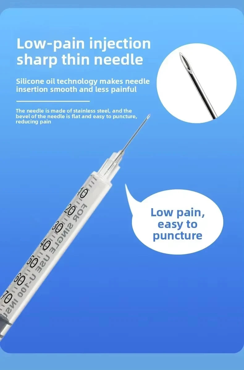 Individually Wrapped Manual Push Veterinary Plastic Syringes With Needles Disposable Style For Lab Pets Pigs And  Farm Livestock