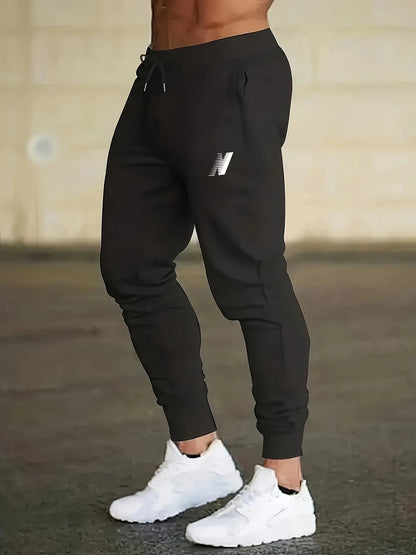 26Men's Casual Fitness Joggers Elastic Waist Lightweight Knit Fabric Comfortable Stretch Design Running Training Sports Pants