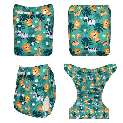 U Pick ALVABABY Digital Position Cloth Diapers Baby Reusable Modern Cloth Nappy for Baby with 1pc Microfiber Insert