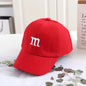 Children's Kids Baseball Cap for Girl Boy Spring Summer Baby Sun Hat M Letter Embroidered Toddler Peaked Caps кепка 아기모자