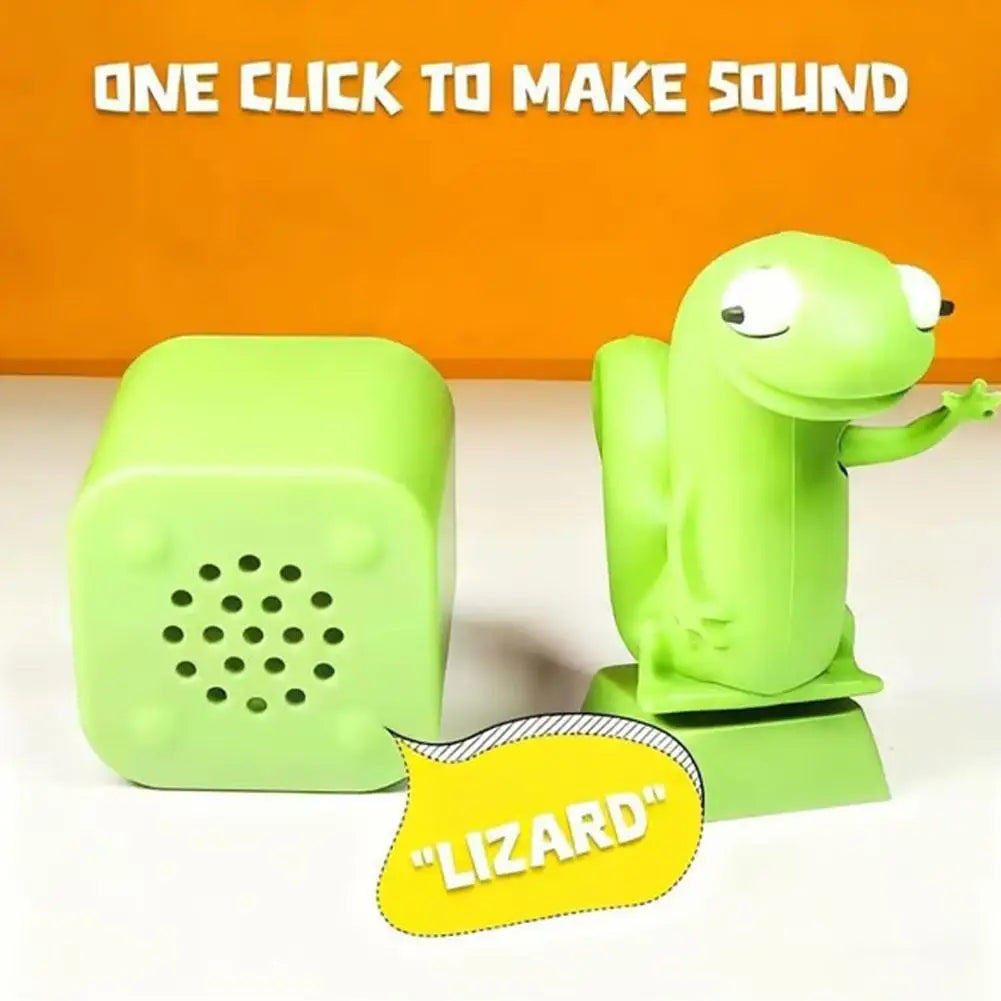 Luminous Sound Lizard Snake Rechargeable Decompression Button Emits Luminous Snake Keychain Press Decompression Sound Pendant