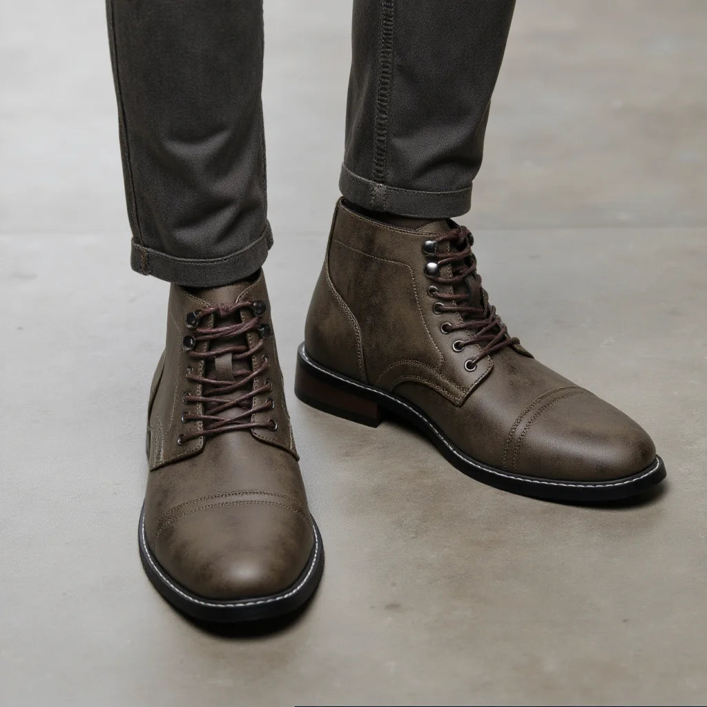 Men's Classical Leather Ankle Boots Comfortable Spring Fashion Men boots