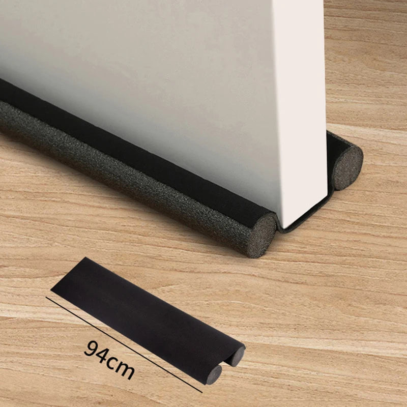 New 2/1PC Windproof Seal Strips Draught Excluder Stopper Door Bottom Guard Double Protector Doorstop Blocker Sealer Soundproof