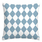 Lake blue white geometric linen pillowcase sofa cushion cover home decoration can be customized for you 40x40 45x45 50x50 60x60