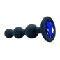 Black Silicone 3 Ball Anal Beads Sex Anal Plug Crystal Base Butt Plug Analplug But Plug Anal Trainer Toys Sex Toys For Woman