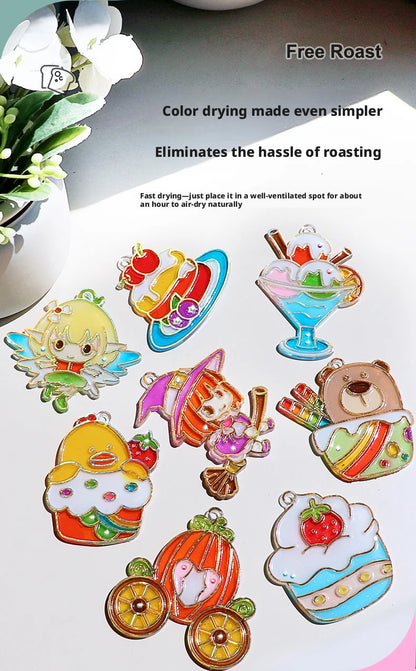 DIY Crystal Gel Painting Kit Craft Handmade Toy Children Graffiti Coloring Gift Fairy Tale & Animal Themes Educational Art Kits