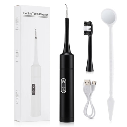 Electric Teeth Cleaner 6-gear Modes Portable Toothbrush Tartar Remover High Frequency Vibration Tartar Cleaning Whitening Teeth