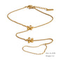 Yhpup Trendy Stainless Steel Zircon Beads Back of Hand Chain Finger Bracelet Fashion Chic Sexy Jewelry Waterproof Wholesale Gift