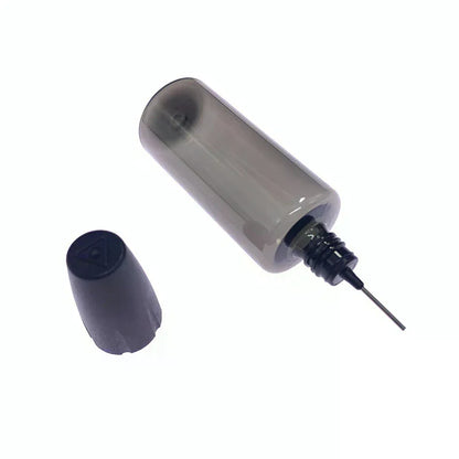 30/50ML PET Clear Vial with Long Thin Needle Tip Dropper for Smoking Oil Accessories Liquid Jar for Essential Oil Storage