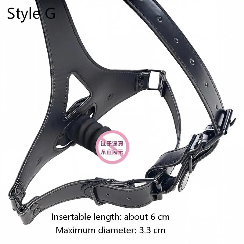 BDSM PU Leather Straitjacket Bondage Body Harness Adult Game Straight Jacket Halloween Clubwear Costume Armbinder Sex Toys Women
