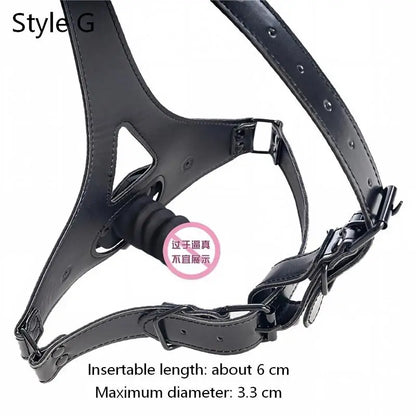 BDSM PU Leather Straitjacket Bondage Body Harness Adult Game Straight Jacket Halloween Clubwear Costume Armbinder Sex Toys Women