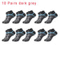 5 Pairs High Quality Socks Men Summer Outdoor Casual Cotton Socks Short Breathable Black Ankle Socks Run Sports Socks Size 38-45