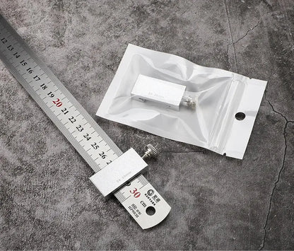 New Protable Accurate positioning Woodworking Tools Carpentry Steel Ruler Positioning Limit Block Measuring Marking Gauge