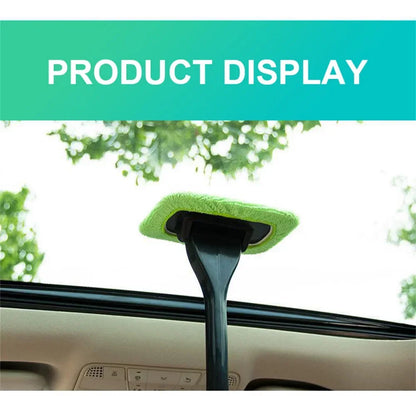 New Car Window Cleaner Brush Kit Windshield Cleaning Wash Tool Inside Interior Auto Glass Wiper With Long Handle Car Accessories