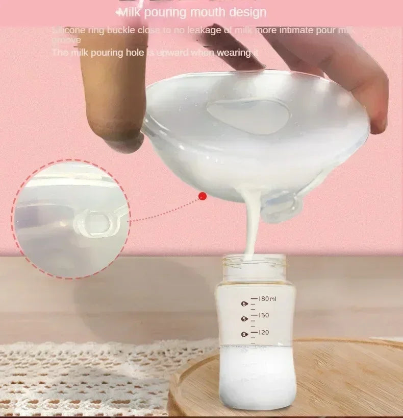Silicone Mother's Milk Collector With Scale Wearable Anti Spill Breast Pads Nipple Pain Protector Maternity Breastfeeding