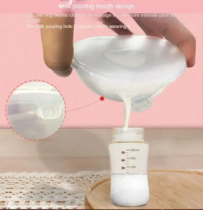 Silicone Mother's Milk Collector With Scale Wearable Anti Spill Breast Pads Nipple Pain Protector Maternity Breastfeeding
