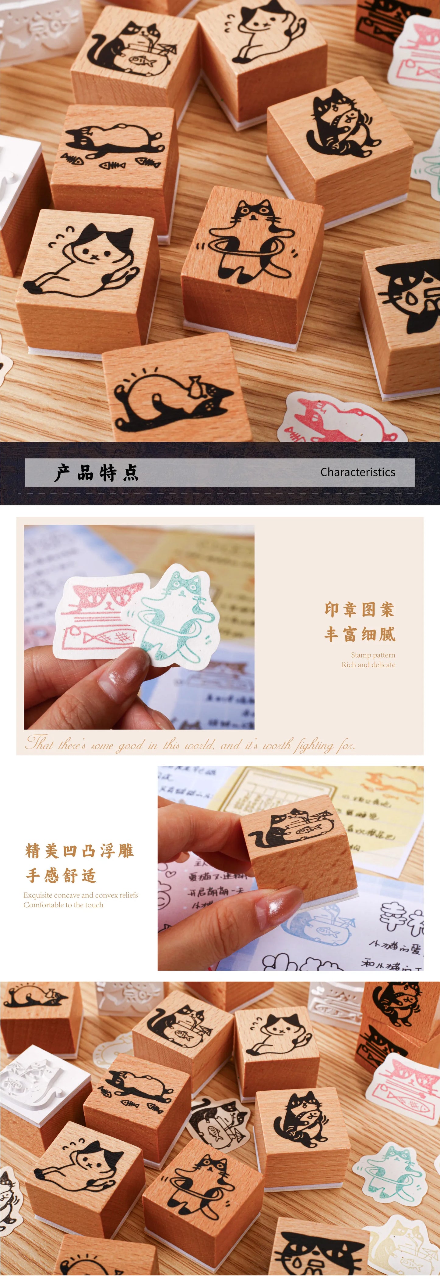 1pc Alphabet Stamps Vintage Wooden Rubber cute pet Stamp Set Stationery Seal Stamping For Card Making Planner Scrapbook