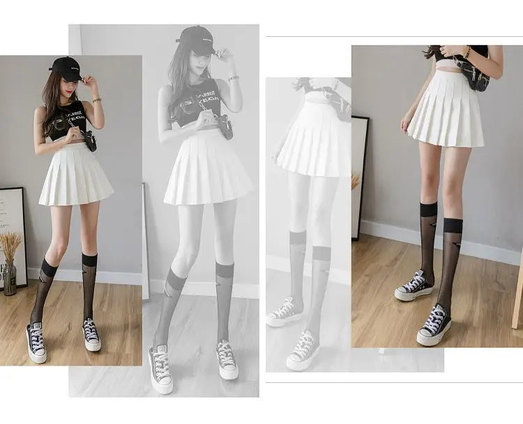 Preppy Style Women Pleated Skirt High Waist A-Line Mini Skirt School Girl Skirt JK Uniform Skirt Skater Skirt Black Plus Size