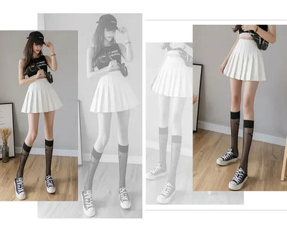 Preppy Style Women Pleated Skirt High Waist A-Line Mini Skirt School Girl Skirt JK Uniform Skirt Skater Skirt Black Plus Size