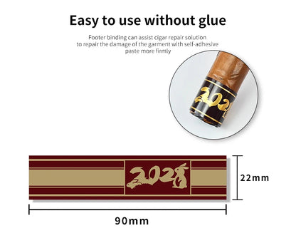 100pcs Cigar Label Ornament Repair Burst Foot Fixed Nightshade Anti-cracking Cigar Toe Label