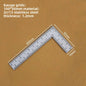 Mini Stainless Steel L-Square Ruler Mini Right Angle Corner Ruler Double Scale Thickened Multi-Function Measuring Tool