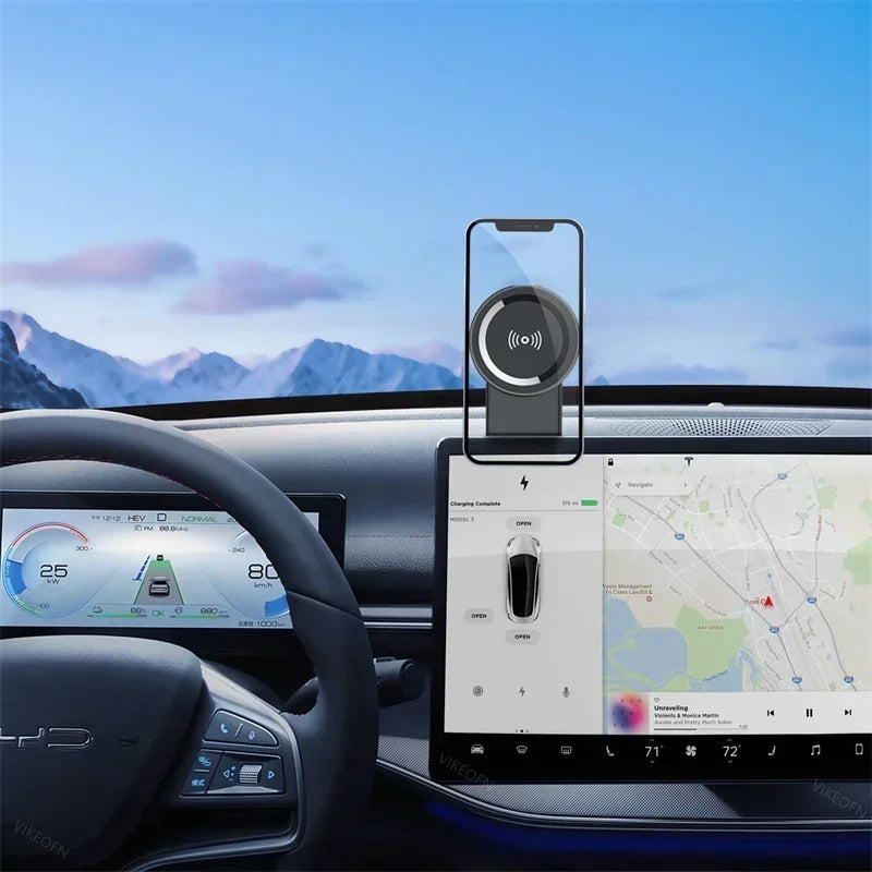 Magnetic Car Phone Holder Mount Magnet Mobile Car Bracket Dashboard Stand Support In Car For Macsafe iPhone 15 14 13 12 Pro Max
