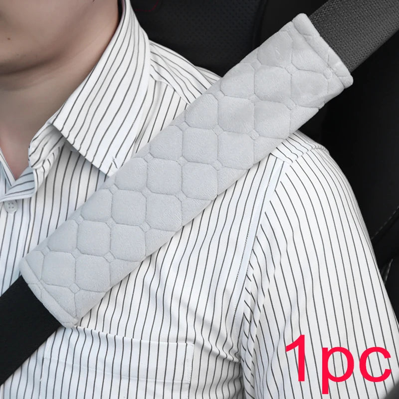 2pc Universal Car Safety Belt Cover Adjustable Seat Belt Cover Shoulder Strap Covers Car Shoulder Protector Pad Auto Accessories