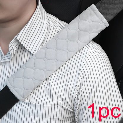 2pc Universal Car Safety Belt Cover Adjustable Seat Belt Cover Shoulder Strap Covers Car Shoulder Protector Pad Auto Accessories