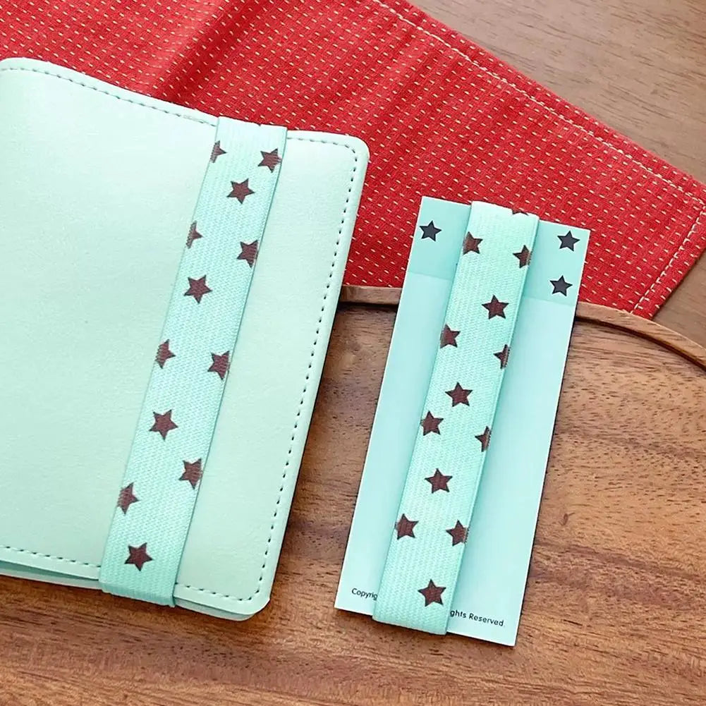 Kawaii Star Elastic Band for Planner Notebook INS Style Journal Closure Strap Cute Scrapbooking Stationery Accessories